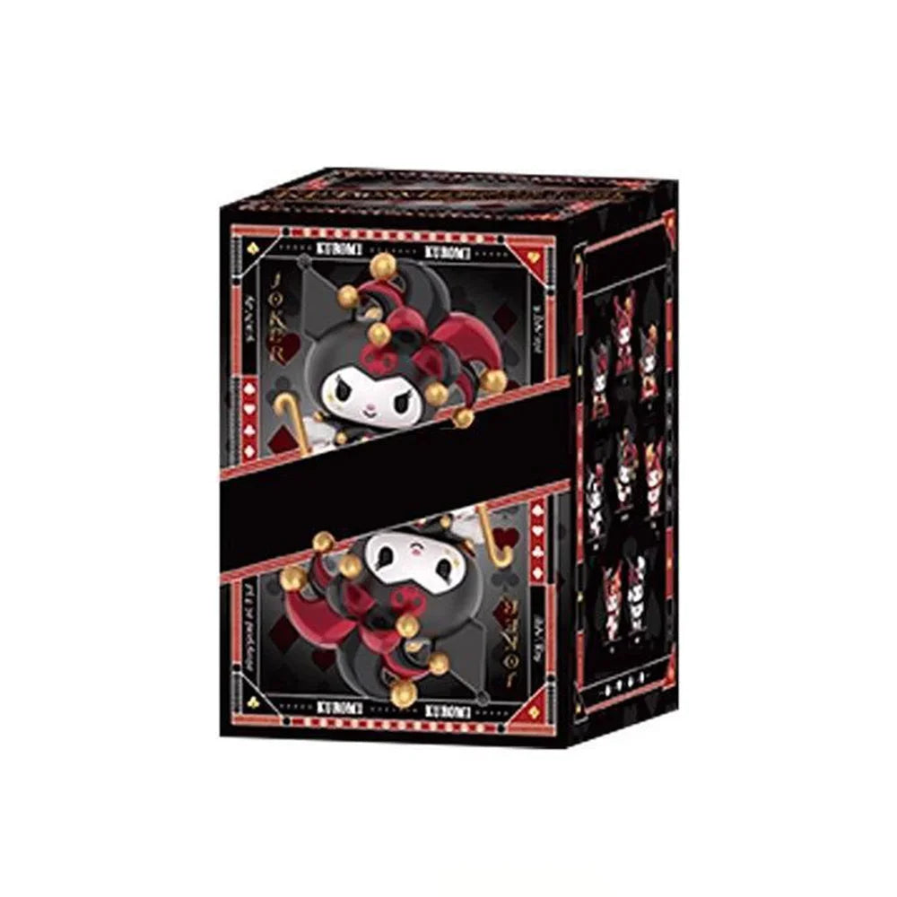 New Sanrio Blind Box Kawaii Kuromi Figures Toys Poker Kingdom Spade Series Dolls Desktop Ornaments for Girls Christmas Gifts